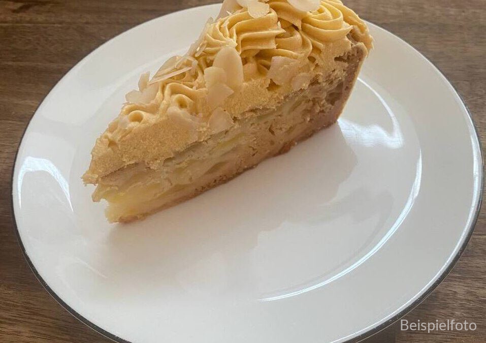 Apfelkuchen mit Vanille Creme